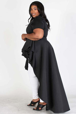 Oh How I Love Thee Dress Black Cap Sleeve 2X & 3X