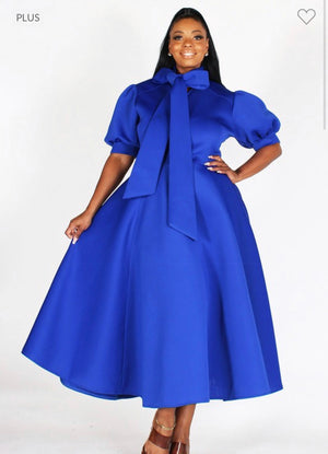 Open image in slideshow, Royal Blue Scuba Dress (Small &amp; Medium available)
