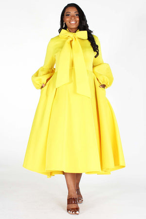 Yellow Scuba Dress