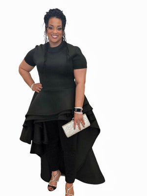 Open image in slideshow, Oh How I Love Thee Dress Black Cap Sleeve 2X &amp; 3X
